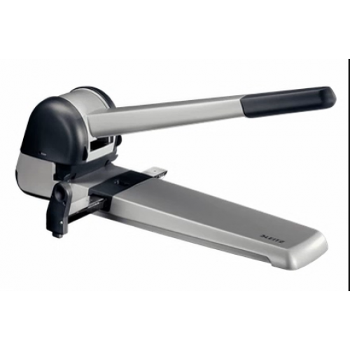 Skylmuša LEITZ 5182, 2 skylių,pramuša iki 250 lapų, sidabrinė