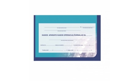 EKA kasos operacijų žurnalas A4/731l.Horizontalus