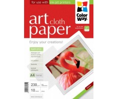 Dekoratyvinis popierius ColorWay audinys, A4, 230g, blizgus (10)  0710-611