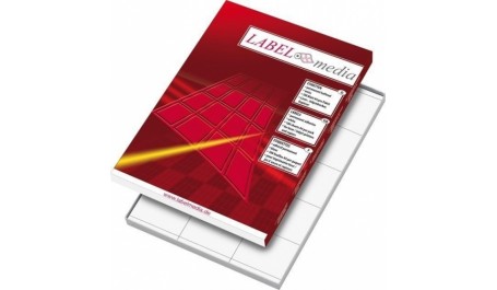 Lipnios etiketės LabelMedia, A4, baltos, 52.5x21.2 mm, (56) (100)  0707-764