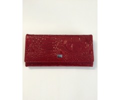 Piniginė Deniels 05.1074.04, odinė, moteriška, raudona, lakuota  0908-200