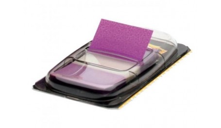 Indeksai 3M, Post-it, 25.4x43.2mm, violetiniai, plastikiniai (1x50)  0718-009