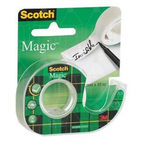 Lipni juostelė Scotch® 810 Magic, 19mm x 7.5m, nematoma, su laikikliu  1114-118