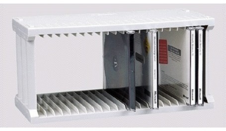 Stovas CD/DVD Fellowes CD Rack, 22 vietų, horizontalus, pilkas  0214-003