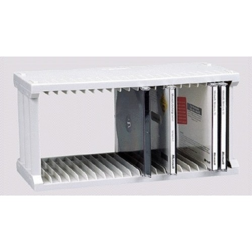 Stovas CD/DVD Fellowes CD Rack, 22 vietų, horizontalus, pilkas  0214-003