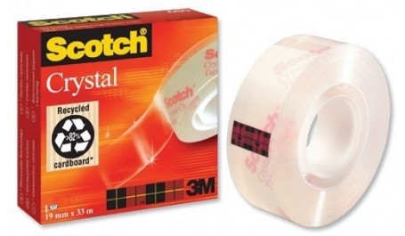 Lipni juostelė Scotch® 600 Crystal, 19mmx33m, negelstanti  1114-110
