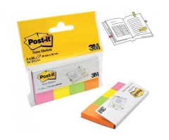 Indeksai 3M, Post-it, 20x38mm, spalvoti, popieriniai (4x50)  0718-001