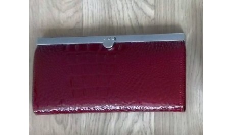 Piniginė Deniels 398.45.03, odinė, raudona, moteriška  0908-016