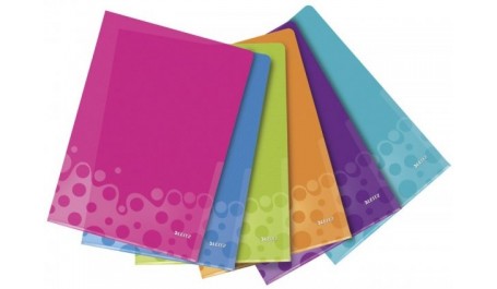 Aplankas L Leitz WOW, A4, įvairių spalvų, plastikinis (6)  0812-200