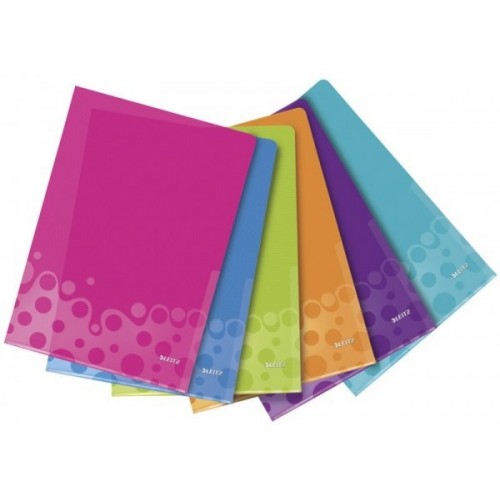 Aplankas L Leitz WOW, A4, įvairių spalvų, plastikinis (6)  0812-200