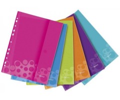 Aplankas su lipduku ir perforacija Leitz WOW, A4, plastikinis, įvairių spalvų,(1)  0821-020