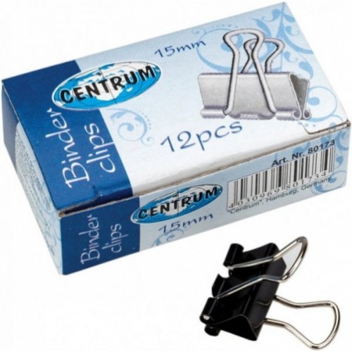 Spaustukas Centrum, 15mm, juodas (12)  1105-020