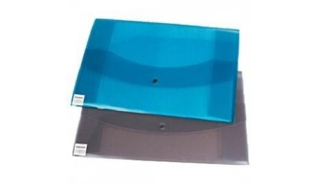 Aplankas-vokelis su spaustuku Centrum, A3, plastikinis, įvairių spalvų, skaidrus  0820-111