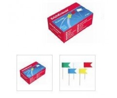 Smeigtukai kamštinei lentai, vėliavėlės (50)  0612-002