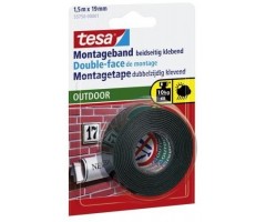 Lipni juostelė Tesa, 19mmx1,5m, dvipusė, lauko darbams  1114-205