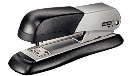 Segiklis Rapid FM12, pilkas, iki 25 lapų, sąsagėlės 24/6, 26/6, metalinis  1102-108