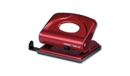 Skylmuša Rapid FMC20, raudonas, iki 20 lapų, metalinis  1101-131