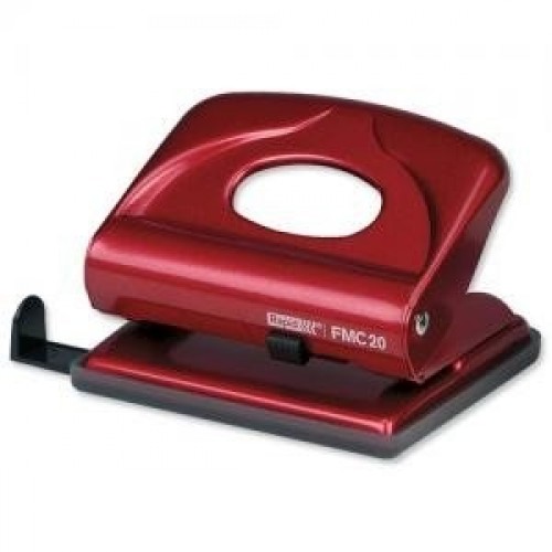 Skylmuša Rapid FMC20, raudonas, iki 20 lapų, metalinis  1101-131