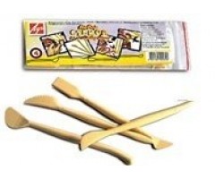 Įrankių plastilinui rinkinys LUČ, (4)  1308-103