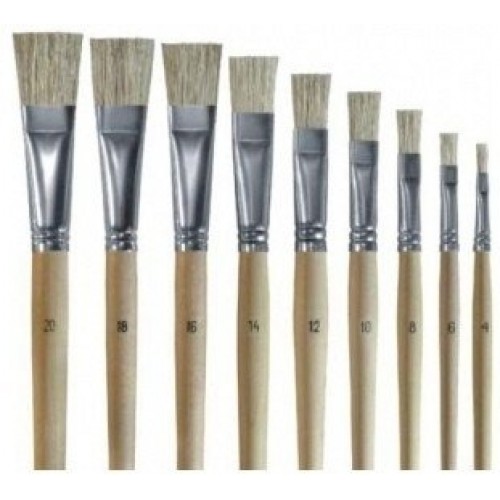 Teptukas ŠERIAI Nr.12, plokščias, natūralių šerių  1310-006