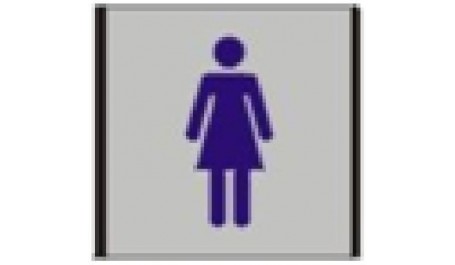 Informacinė lentelė 1.19 Moterų tualetas, 93mm x 93mm  0616-118