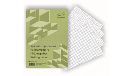 Rašomasis popierius SMLT, A4, langeliais (100)  0703-002