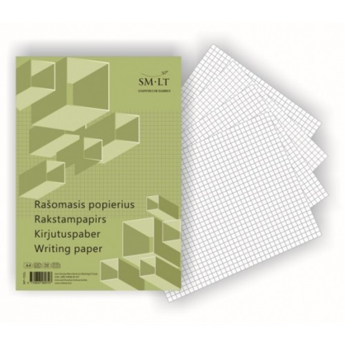 Rašomasis popierius SMLT, A4, langeliais (100)  0703-002