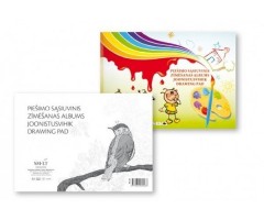 Piešimo sąsiuvinis SMLT, A4, 120 g, klijuotas, (10)  0708-201