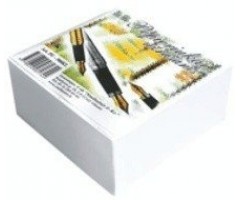 Lapeliai užrašams SMLT, 9x9 cm, balti, klijuoti (500l)  0716-019