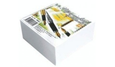 Lapeliai užrašams SMLT, 9x9 cm, balti, klijuoti (500l)  0716-019