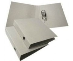 Segtuvas SMLT, A4/80 mm, kartoninis, ekologiškas, pilkas  0803-202