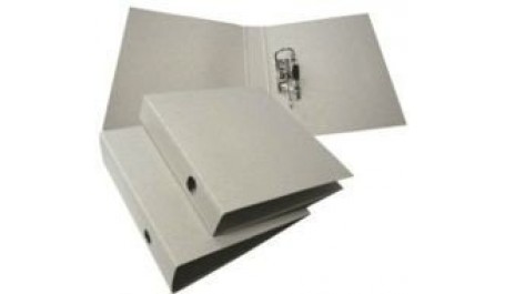 Segtuvas SMLT, A4/80 mm, kartoninis, ekologiškas, pilkas  0803-202