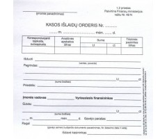 Kasos išlaidų orderiai, A6 (100)  0720-034