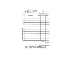 Baro sąskaita, A6, 2x50  0720-041