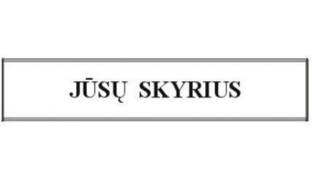 Informacinė lentelė 30.62, su keičiama informacija, 62mm x 300mm  0616-171