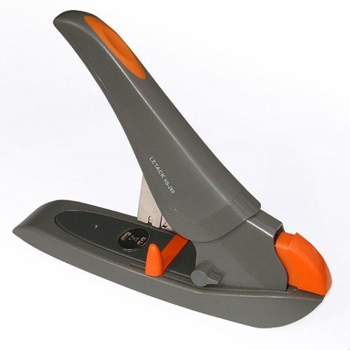 Segiklis Letack HS-260, pilkas/oranžinis, iki 260 lapų, sąsagėlės 23/8  1102-200