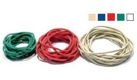 Gumelės Ø 100mm, plačios, įvairių spalvų, 1kg