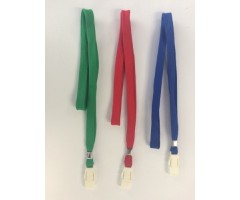 Dirželis identifikatoriui, mėlynas, su plastikiniu segtuku  0613-018