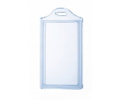 Dėklas asmens kortelei 54x86mm 2K-V,dvigubas, skaidrus, mėlynas, vertikalus  0613-024