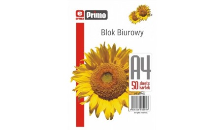 Bloknotas, plėšomas, Primo, A4/50, langeliais  0723-102
