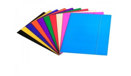 Aplankas su gumele Primo, A4, kartoninis, juodas  0816-201