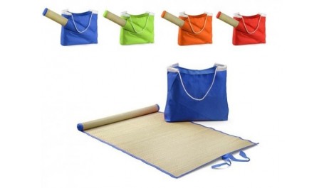 Krepšys paplūdimiui su kilimėliu, raudonas  1618-220