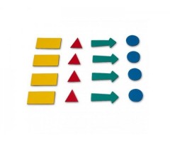 Magnetiniai spalvoti simboliai, 307 vnt. 4 lapai  0610-020