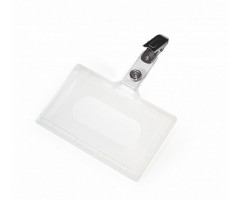Identifikatoriaus kortelei dėklas su segtuku, 55x90 mm  0613-006