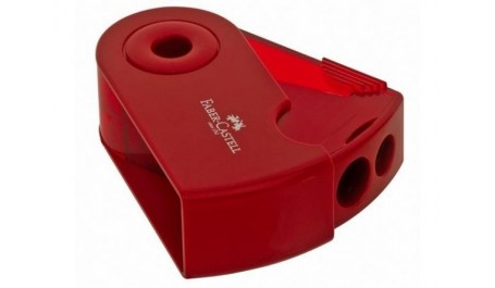 Drožtukas Faber-Castell, plastikinis, 2 skylutės  1226-104