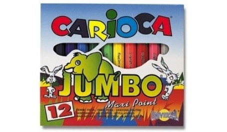 Flomasteriai Carioca Jumbo, (12)  1302-111