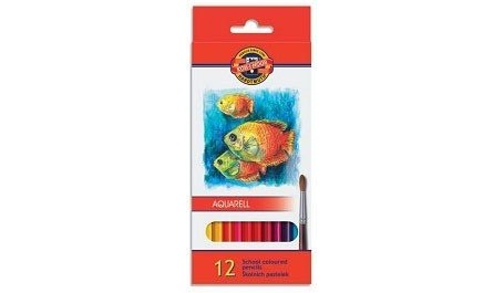 Spalvoti akvareliniai pieštukai KOH-I-NOOR, (12)  1301-200