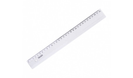Liniuotė KOH-I-NOOR, plastikinė, skaidri, 30 cm  1225-002