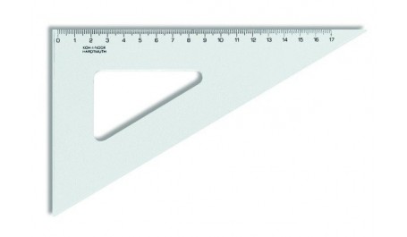 Liniuotė-trikampis KOH-I-NOOR, plastikinis, 60/200 mm  1225-005