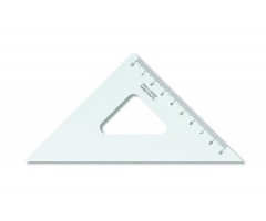 Liniuotė-trikampis KOH-I-NOOR, plastikinis, 45/113 mm  1225-006
